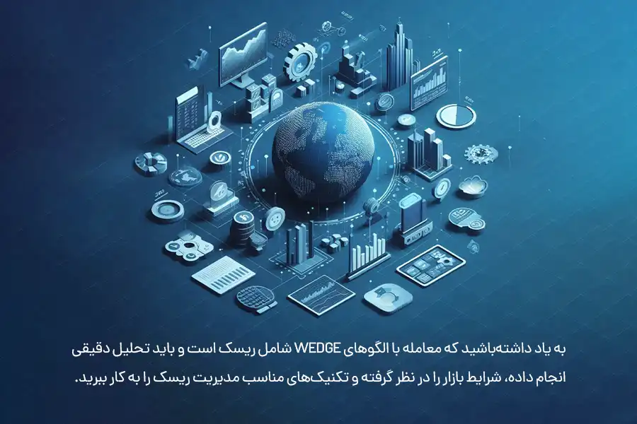 برای معامله با الگوهای Wedge باید تحلیل دقیقی انجام داده و با در نظر گرفتن شرایط بازار و استفاده از تکنیک‌های مناسب مدیریت ریسک معامله کنید.