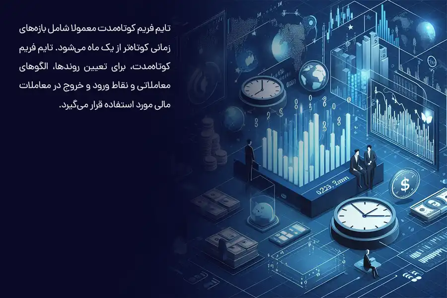 بازه‌های زمانی کوتاه‌تر از یک ماه، برای تعیین روندها، الگوهای معاملاتی و نقاط ورود و خروج در معاملات مالی مورد استفاده قرار می‌گیرد.