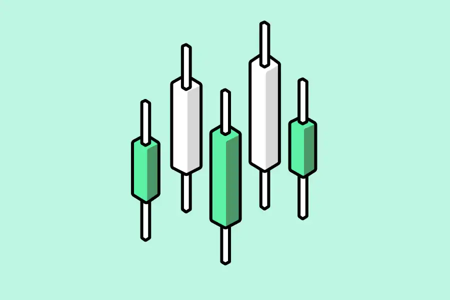 کندل‌ها نشان‌دهنده قیمت‌های باز شدن، بسته شدن، بالا و پایین یک دارایی طی یک دوره مشخص است.
