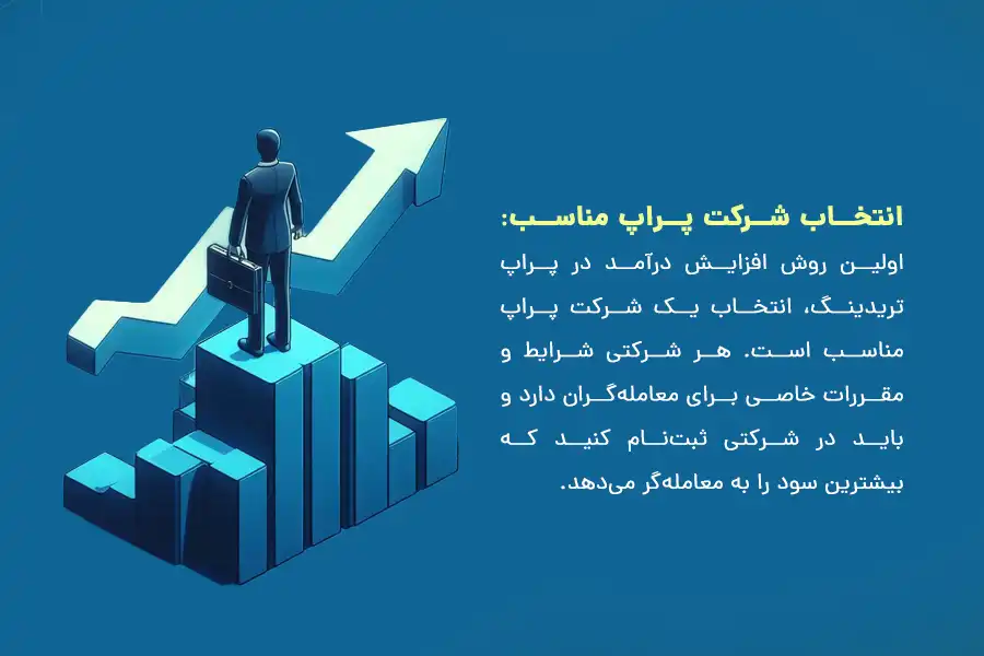 برای داشتن بیشترین درآمد در پراپ تریدینگ، باید شرکتی را انتخاب کنید که قوانین آن، بیشترین سود را به معامله‌گر می‌دهد.