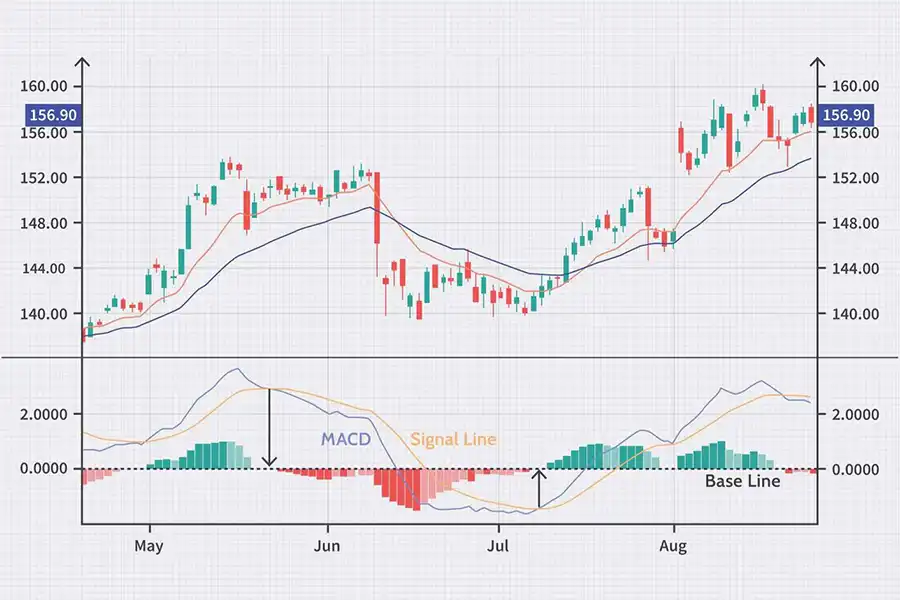 ترکیب کندل ستاپ با شاخص‌های RSI یا MACD می‌تواند به تایید سیگنال‌های برگشتی کمک کند.