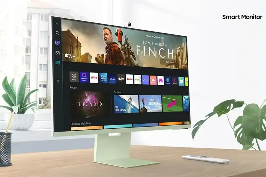 طراحی باریک و مینیمالیستی Samsung Smart Monitor M8 باعث می‌شود تا علاوه‌بر عملکرد عالی، ظاهری شیک و مدرن به فضای کار یا خانه شما ببخشد.