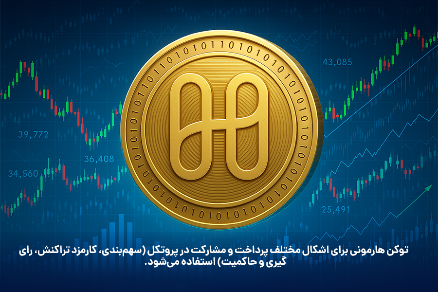 توکن هارمونی برای اشکال مختلف پرداخت و مشارکت در پروتکل استفاده میشود.