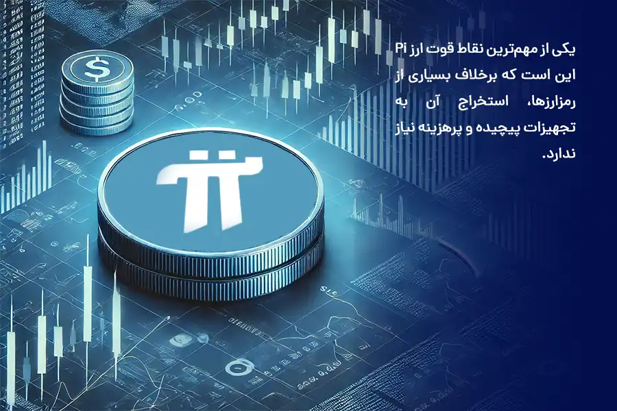 استخراج ارز Pi برخلاف بسیاری از رمزارزها، به تجهیزات پیچیده و پرهزینه نیاز ندارد. 