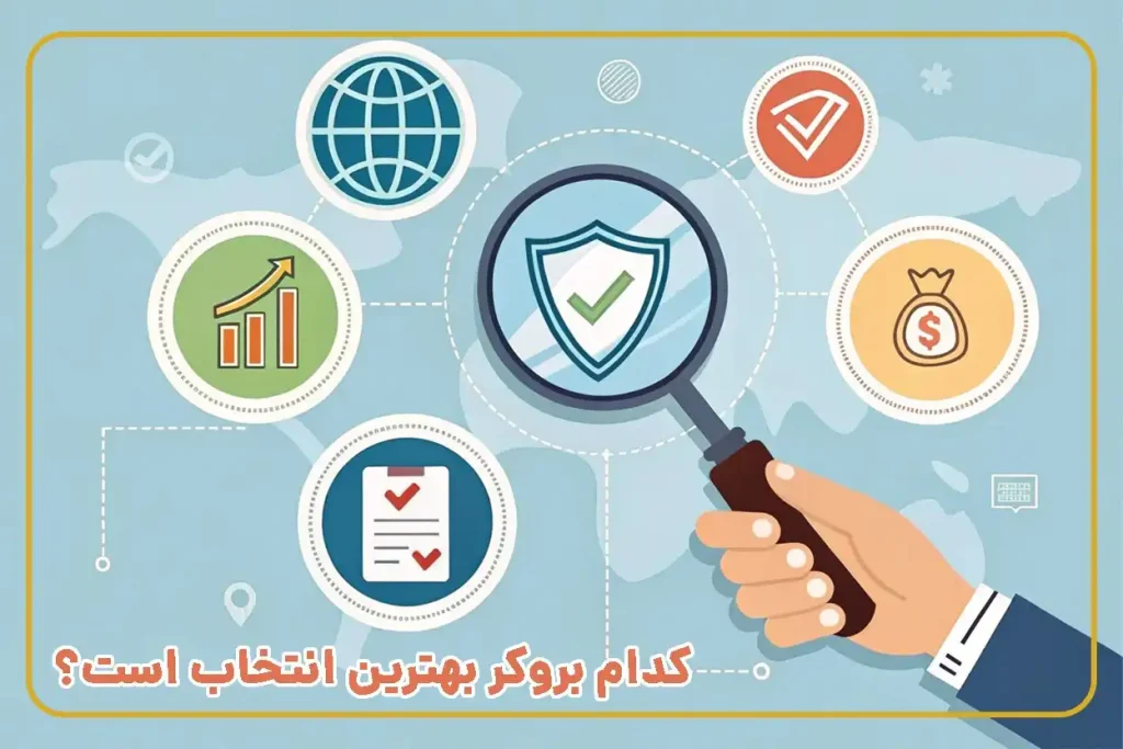 با بررسی معیارهای کلیدی، بروکری امن و مناسب انتخاب کنید.