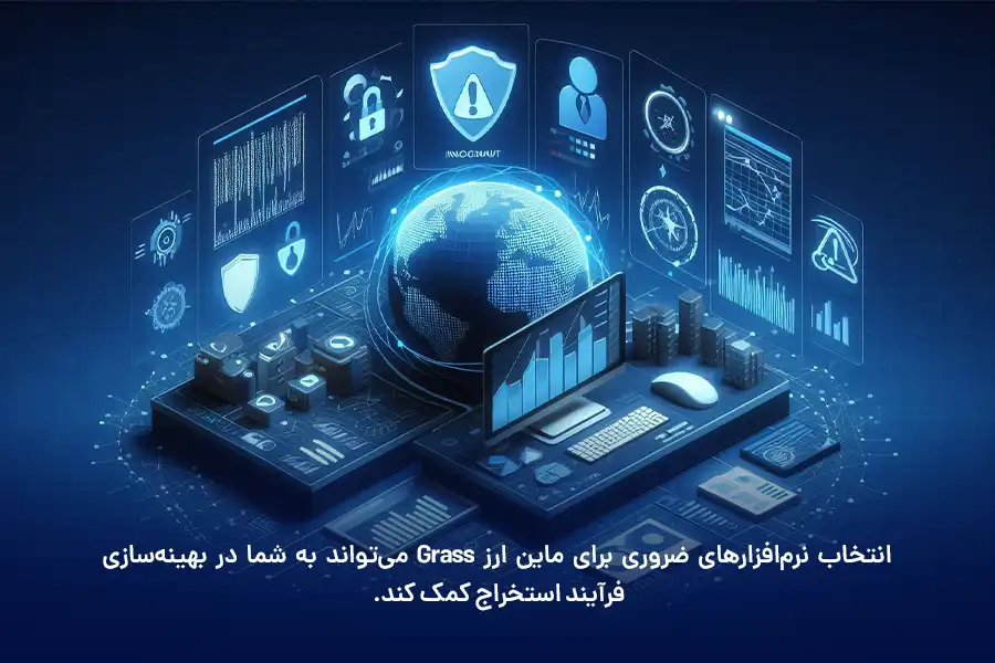 انتخاب نرم‌افزارهای ضروری برای ماین ارز Grass می‌تواند به شما در بهینه‌سازی فرآیند استخراج کمک کند.