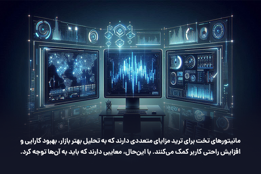 مانیتورهای تخت به تحلیل بهتر بازار، بهبود کارایی و افزایش راحتی کاربر کمک می‌کنند.