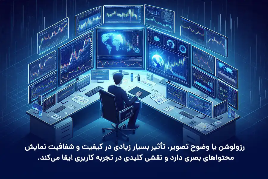 رزولوشن یا وضوح تصویر، تأثیر بسیار زیادی در کیفیت و شفافیت نمایش محتواهای بصری دارد و نقشی کلیدی در تجربه کاربری ایفا می‌کند.